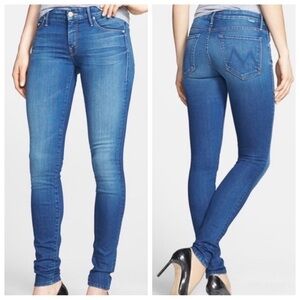 MOTHER High Waisted Looker Spiked Heels to Tractor Wheels Skinny Jeans - size 27